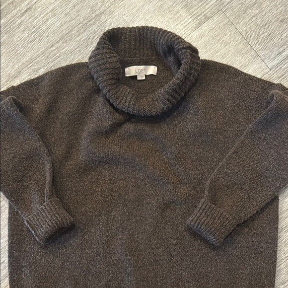 LOFT Brown Turtleneck Sweater - Picture 4 of 7